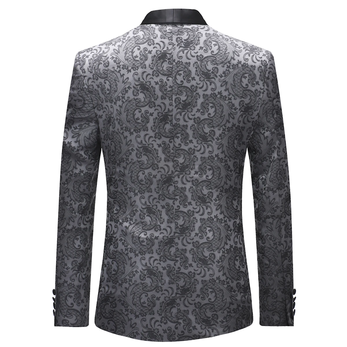 YUNCLOS Newest Mens 3 Piece Tuxedos Vintage Groomsmen Wedding Suit Complete Outfits(Jackets+Vest+Trousers)