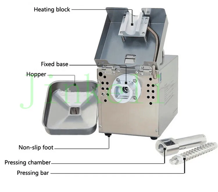 18 Техника для кухни коммерческих малых нефтяных пресс-машина малый тип домашнего использования Электрический арахисовое масло кунжутное