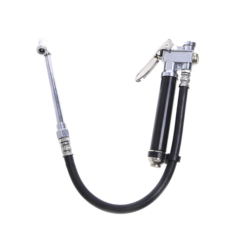 Air Tire Pressure Filler Dual Chuck Inflator Car Gauge 12" Compressor