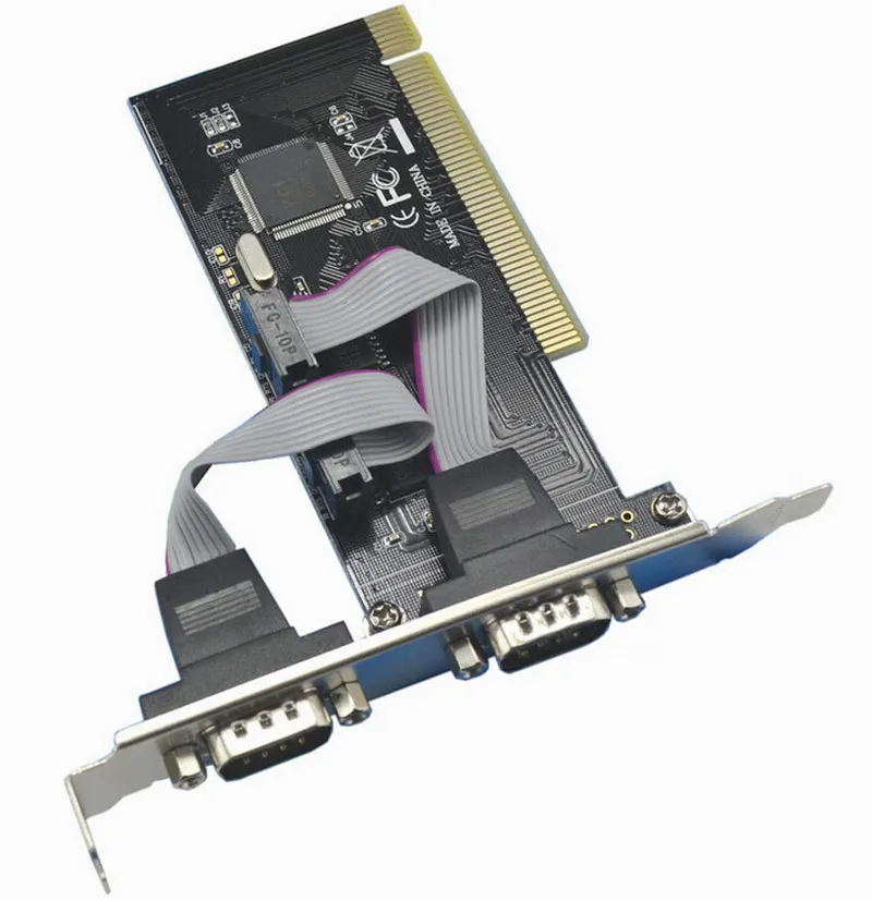 Dual Two 2 RS232 RS 232 9 Pin Ports Serial PCI Expansion Cardrs232 rf