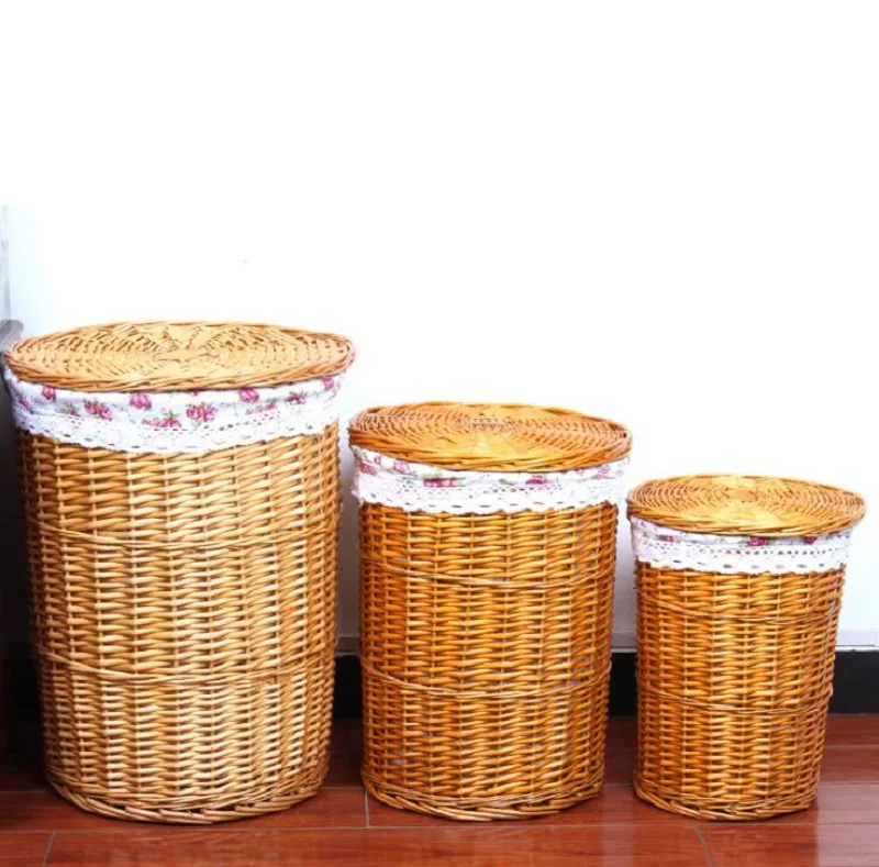 Корзина для хранения 3 шт./компл. S M L корзина грязной одежды из ротанга белья