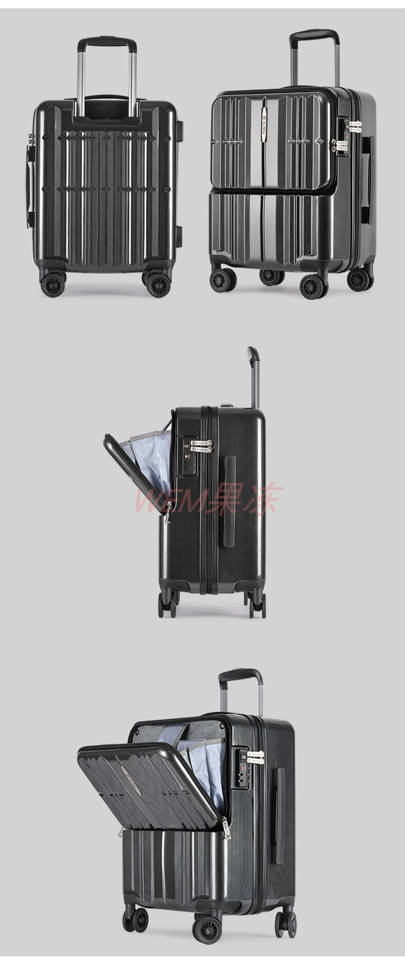 Унисекс каютный багаж с сумкой для ноутбука, Женская тележка чемодан на колесах, Мужская высококлассная бизнес коробка Дорожный чемодан