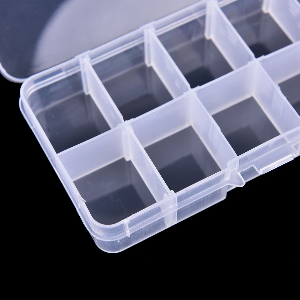 12,8*6*2,3 см 10 контейнер для рыболовных приманок ящик для хранения Чехол Прочное прозрачное видимое пластиковое рыболовное Снасти Коробка рыбный инструмент