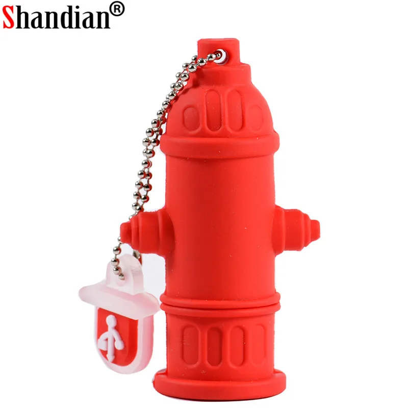 

USB flash drive cartoon fire hydrant pen drive 4GB 8GB 16GB 32GB 64GB cute memory stick creative gift pendrive usb stick