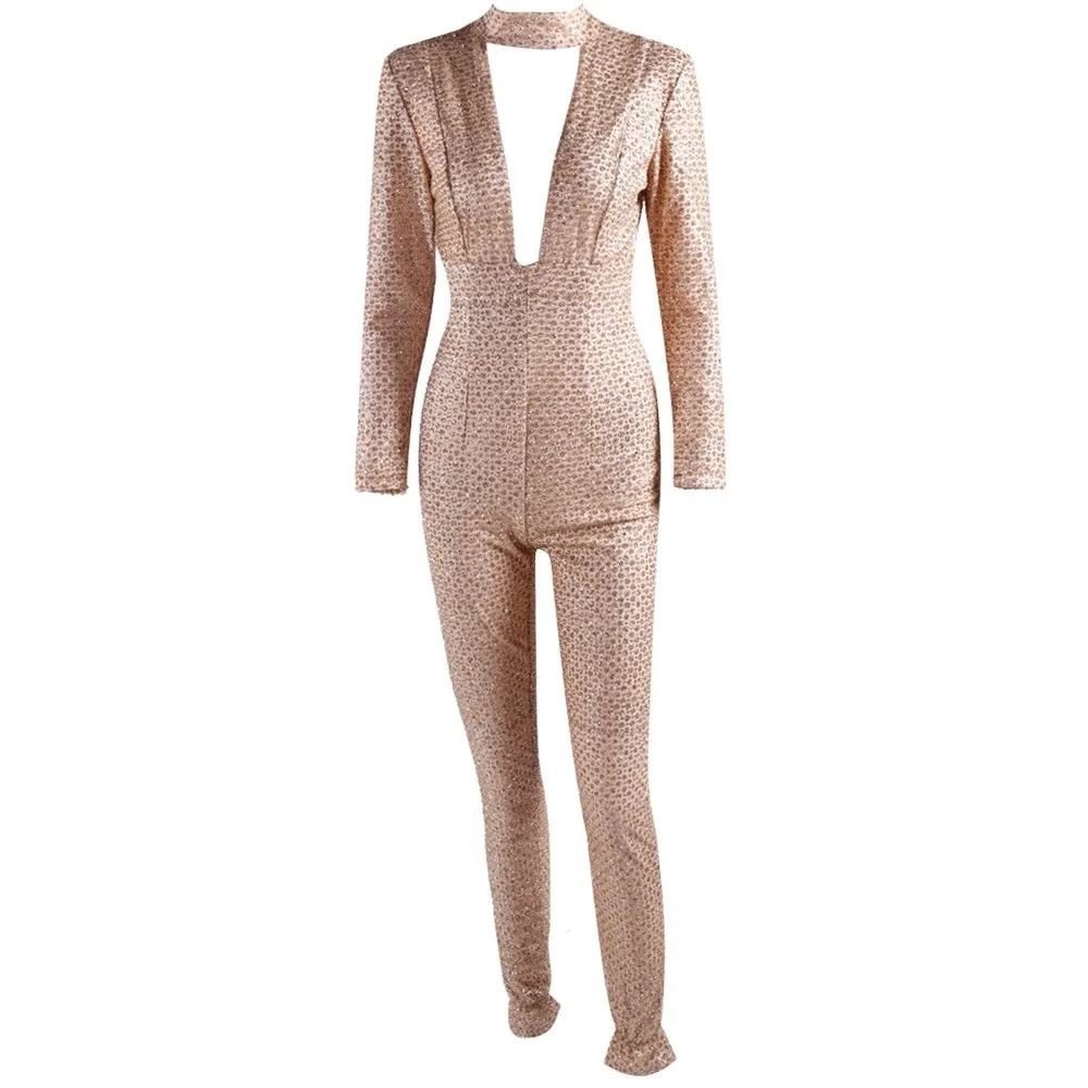 champagne gold jumpsuit