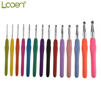 

Looen 14Pcs 2.0mm-10mm Soft Handle Crochet Hooks Yarn Weave Knitting Needles Big Size 9.0mm 10.0mm Crochet Needles For Knitting