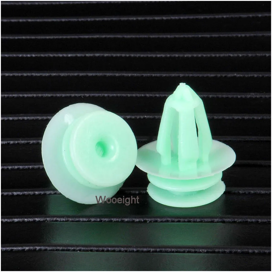 10Pcs JEAZEA OEM 82315-27000 Green Nylon Car Trim Panel Clip Fastener Rivet Clips For BMW 3 Series 5 Series 7 Series X Series (4)