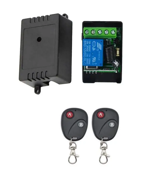 

433.92Mhz Universal Wireless Remote Control Switch DC12V 12 V 10A 1CH relay Receiver Transmitter control Light lamp Garage door