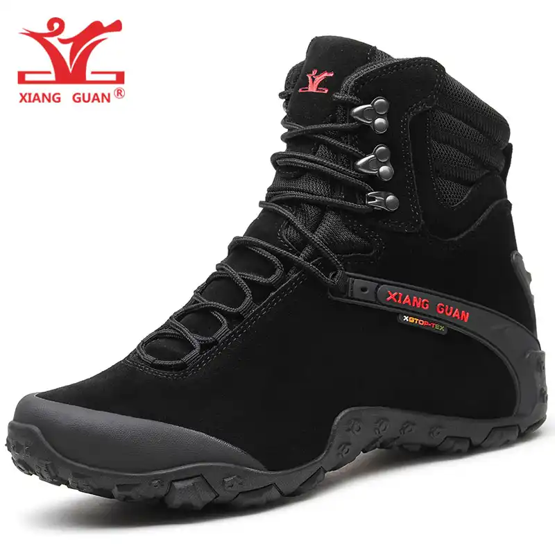 black trekking shoes