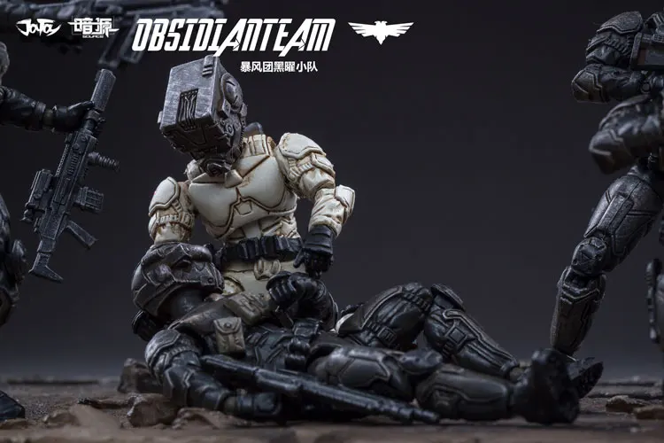 Экшн фигурка JOYTOY 1/25 солдаты (5 шт./компл.) Коллекционная модель обсидиановой