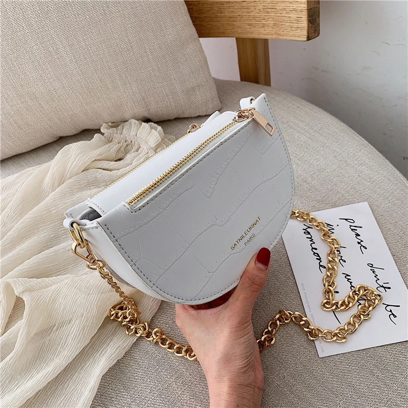 حقيبة للنساء 2019 حقيبة يد فاخرة حقائب النساء مصمم جولة السرج حقيبة سلاسل Crossbody حقيبة محفظة الأبيض البرتقال الأخضر sac الرئيسية