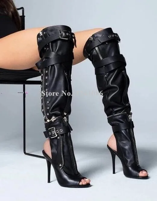 long sandal boots