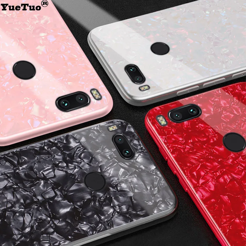 YueTuo Bling glass marble case for huawei y9 2019 3d luxury original shell phone hard back cover coque black protective etui |