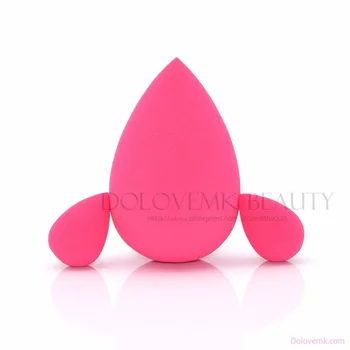 

Dolovemk 3Pcs Water Drop Shape Latex-Free Soft Cosmetic Puffs Makeup Blenders Sponges Soaking the water to make the beauty egg
