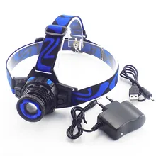 Cree Q5 LED Frontal Led Headlamp Headlight Flashlight Rechargeable Linternas Lampe Torch Head lamp Build-In Battery + Charger