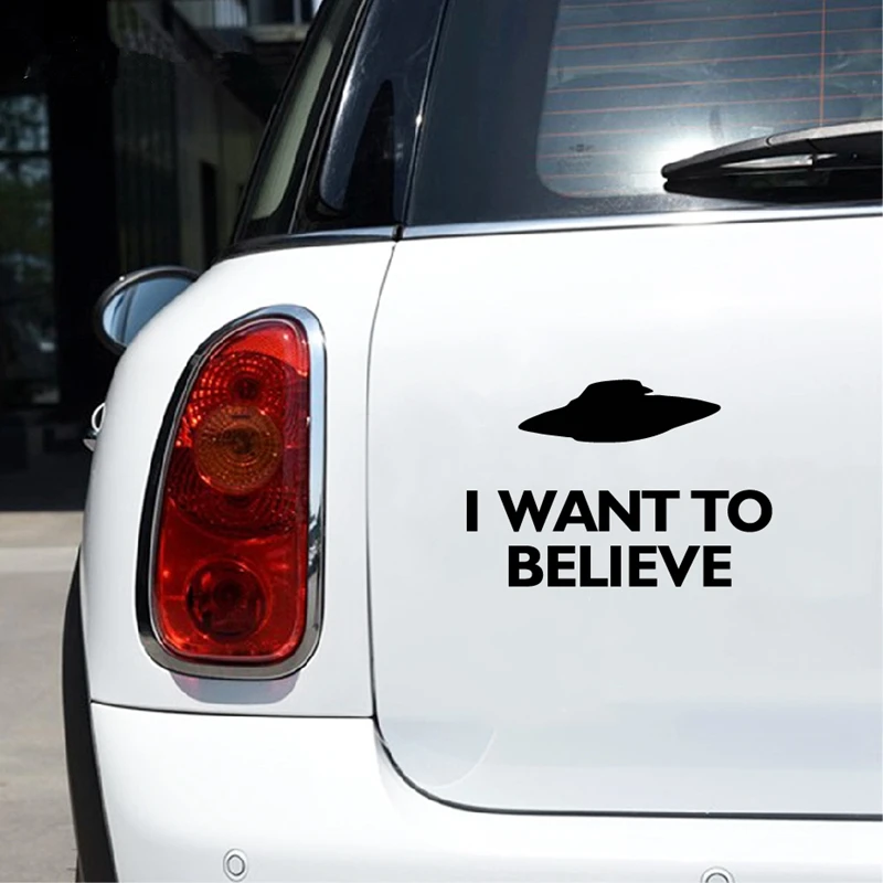 I want to believe vinyl car Stickers
