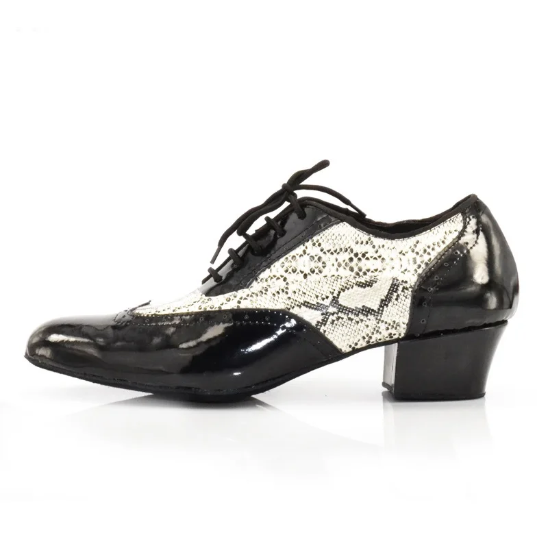 Мужская обувь из натуральной кожи для бальных танцев, латинских танцев, обувь для сальсы, замшевая подошва, каблук 4,2 см, Мужская Современная танцевальная обувь VA30