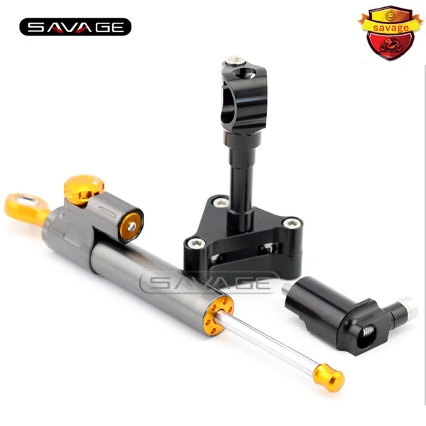 

For YAMAHA YZF-R25 YZF-R3 2014 2015 2016 Motorcycle Accessories Steering Damper Stabilizer with Mount Bracket Kit C