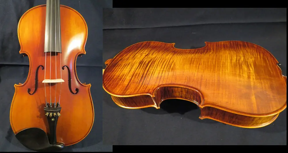 

SONG excellent Maestro viola 16 1/2", one piece flames maple back #12466