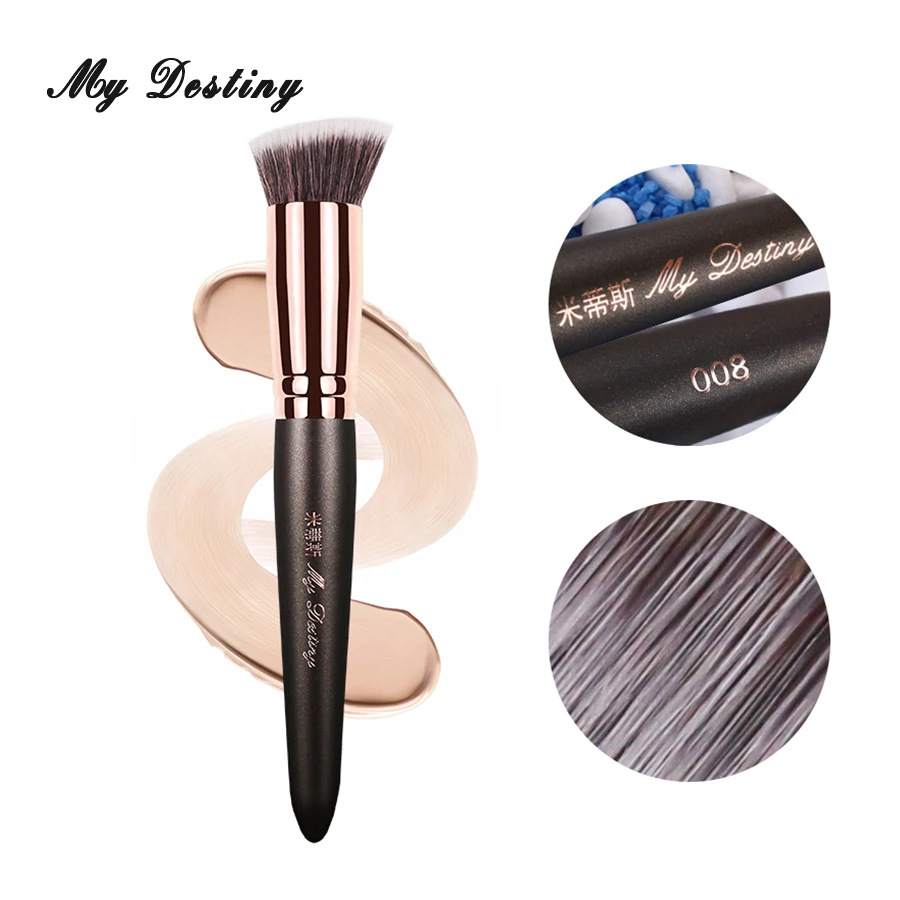 

MY DESTINY Angled Flat Foundation Brush Base Makeup Brushes Make Up Kwasten Pincel Maquiagem Brochas Maquillaje Pinceaux 008
