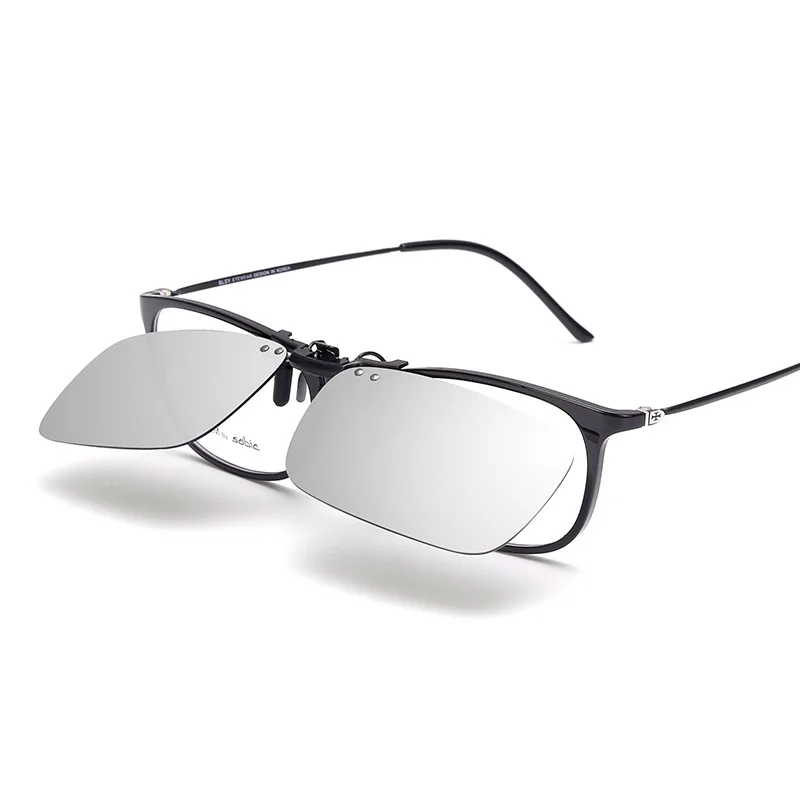 

1 PC Polarized Fishing Glasses Lens Clip Watching Fish Float Auti-UV Sunglasses Night Vision Clips For Fishing Driving Hiking