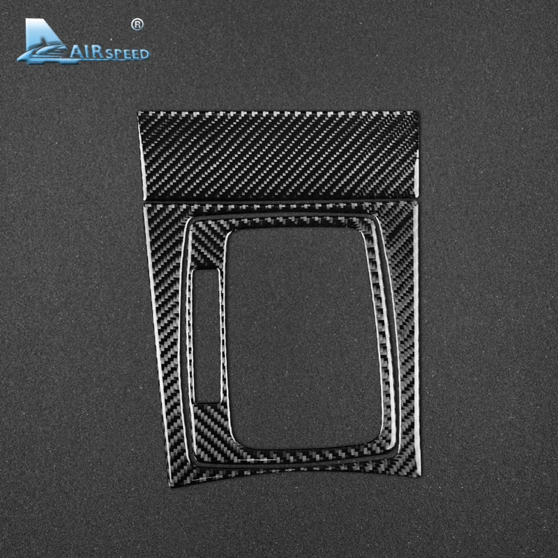 Online Airspeed para Mercedes Benz W204 accesorios para W204 Mercedes Benz pegatina fibra de carbono Interior ribete coche cubierta de panel de cambio de marchas