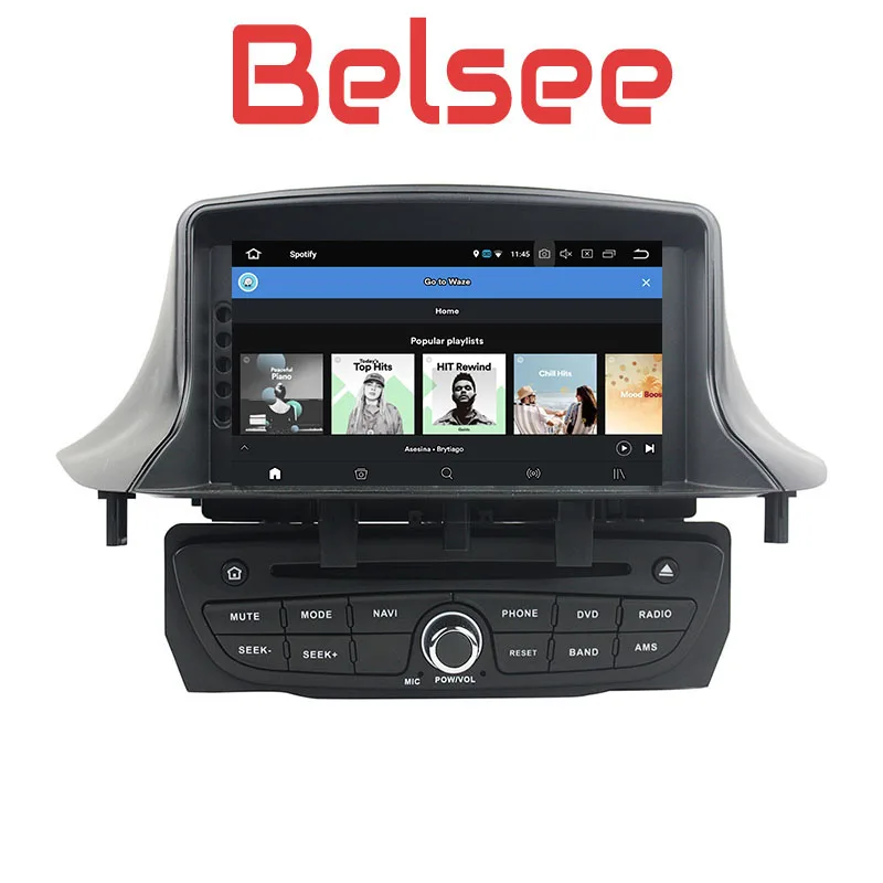 Автомобильный Радио Belsee Android 10 навигация Мультимедиа DVD Renault Megane MK3 3 III Fluence 2009 2010 2011