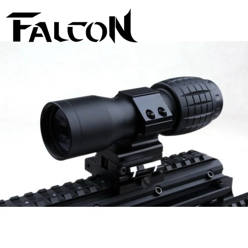 

4X Magnifier Scope FTS Flip to Side for red dot or similar scopes sights for airsoft