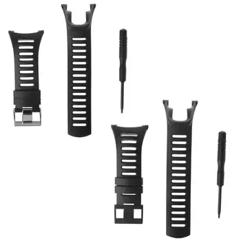 

1 Set New Wholesale Strap For SUUNTO Ambit 1 2 3 2R 2S 24mm Men's Watch Rubber Band Strap Band Black Buckle Screwdriver