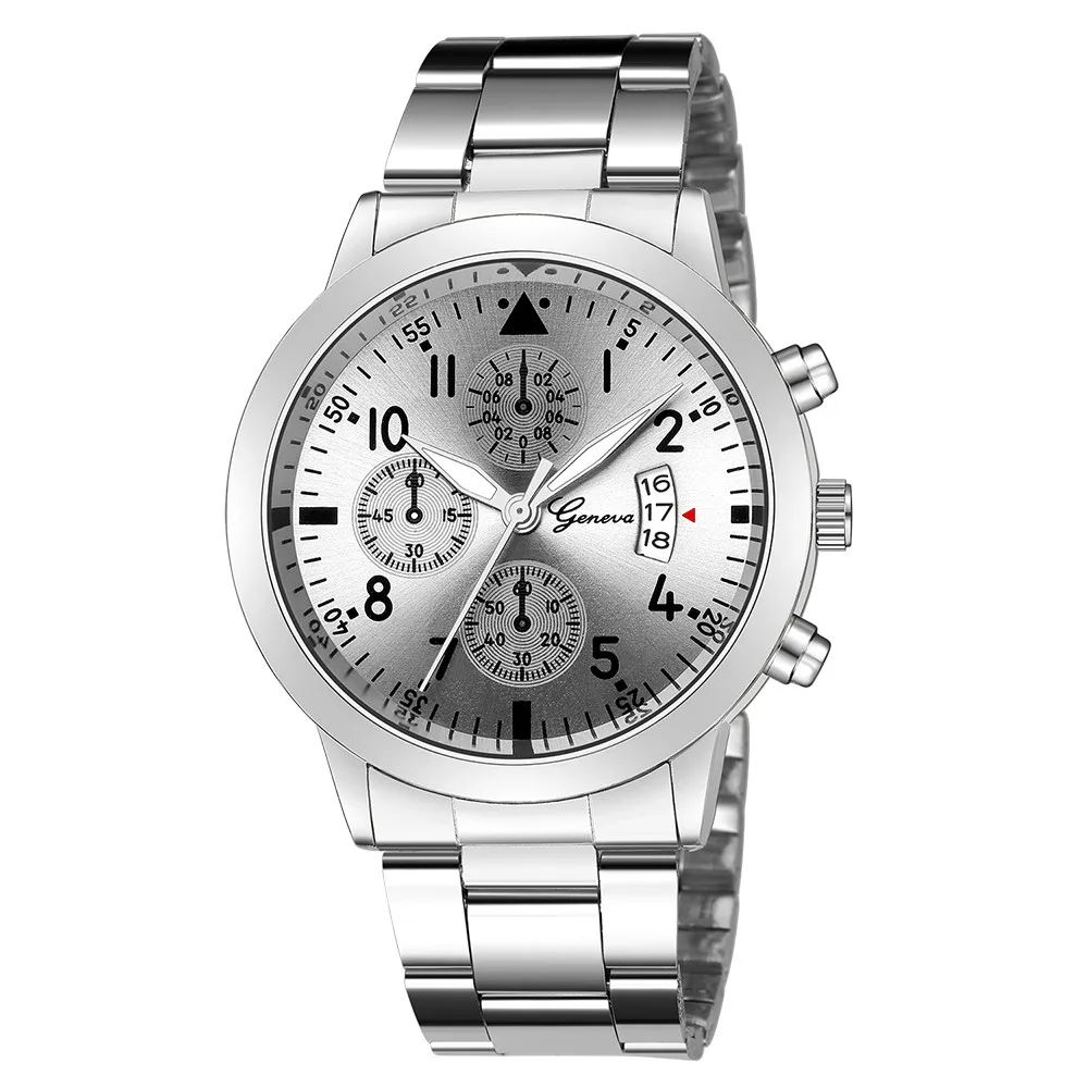 Men Wrist Watch Luxury Quartz Sport Military Stainless Steel Dial Wristwatch Mens Relojes Hombre saat erkek kol saati