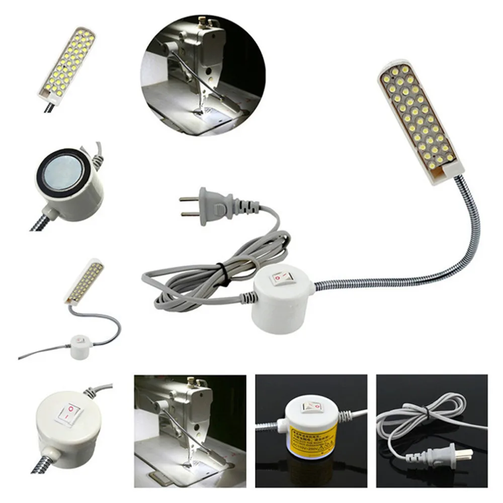 

Portable LED Sewing Machine Light Lamp 30LED Magnetic Mounting Base Gooseneck Lamp Sewing Machine Night Light for Working