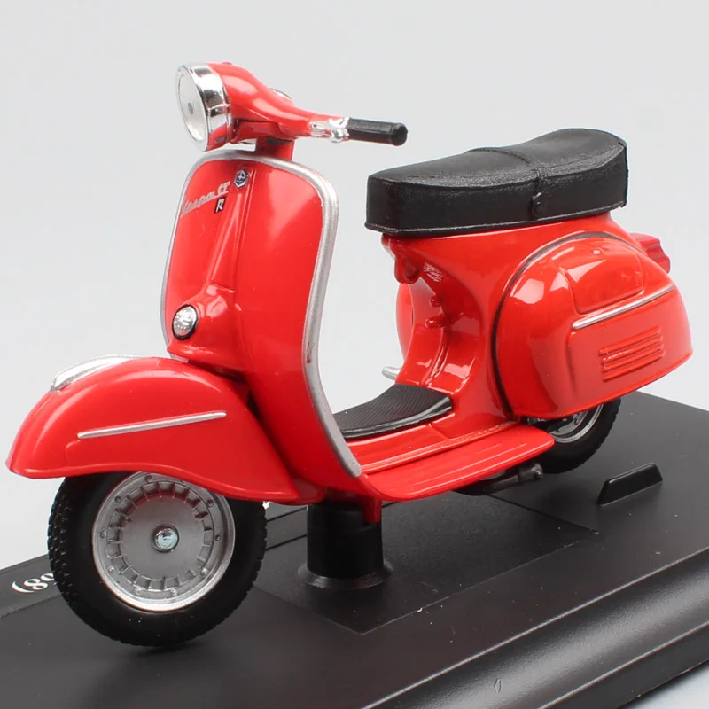 Детский 1/18 масштаб, винтажный maisto Piaggio Vespa GTR 1968 125, Моторный Скутер, мотоцикл, литая игрушка, модель для мальчика, коллекция