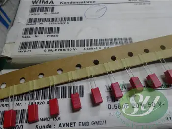 

2019 hot sale 10pcs/20pcs WIMA MKS02 0.68uF/50V 680nf u68 684 original box film capacitor 2.5mm Audio capacitor free shipping