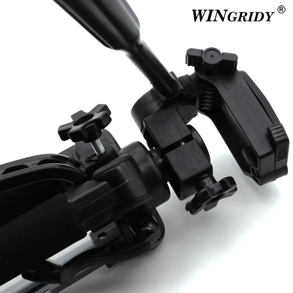 WINGRIDY BJ-1200 Профессиональный портативный легкий дорожный алюминиевый штатив для камеры с панорамной головкой для смартфона SLR DSLR цифровой камеры