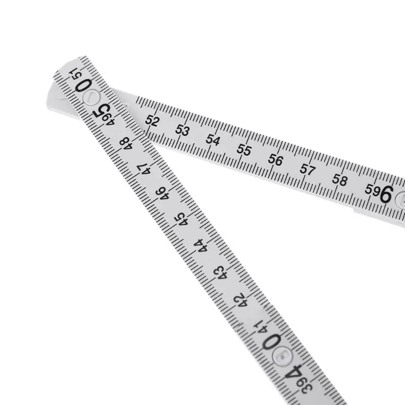 

1M 2M 10-parts Folding Carpenters Ruler Lightweight Compact Measuring Stick Slide Fold Up for Woodworking NEW