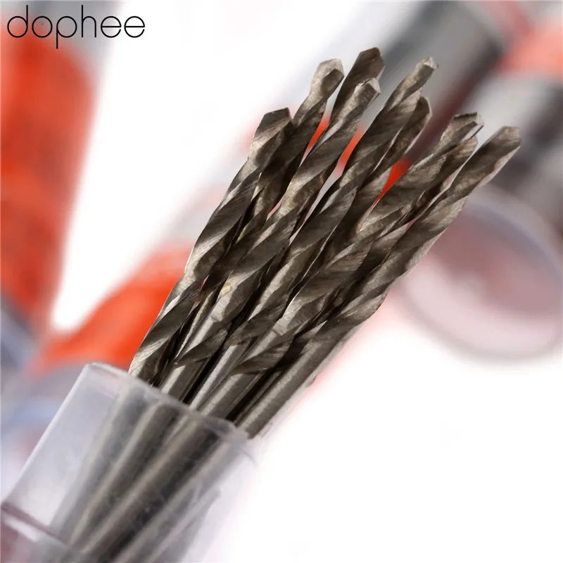 dophee 2.0-3.5mm Twist Drill Bits HSS Drill Bit Micro Straight Shank Wood Drilling Electric Woodworking Tools Aluminum 10PCS Hot