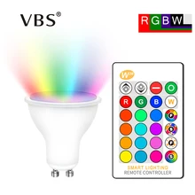 4 шт. GU10 RGB лампы Bombillas Led 8 Вт GU10 RGBW RGBWW светодиодные лампы с регулируемой яркостью белый теплый белый ГУ 10 светодиодные лампы 16 цветов с пультом дистанционного управления