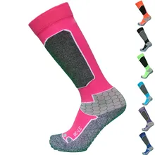 Зимние цветные уличные спортивные толстые Лыжные носки COOLMAX женские носки мужские носки(1 пара