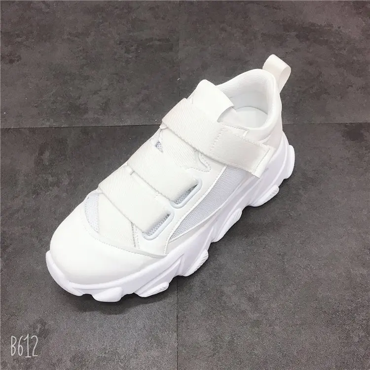 

2019 Spring Fashion Women Platform Shoes Woman Breathable Mesh Casual Shoes Femme Zapatos Mujer white Breathable woman Sneakers
