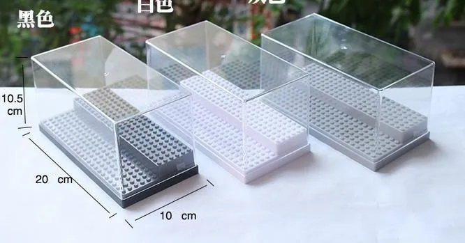 

Acrylic Plesiglas Display Box for Thanos super hero cover 2 decks showcase Dustproof Box compatible legoe bricks toys 2pcs/lot