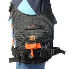 Herren Wasserdichte Nylon Fahrt Bein Bag Drop Fanny Taille Gürtel Hip Bum Motorrad Reiten Taille Beinbeutel Messenger Schulter tasche