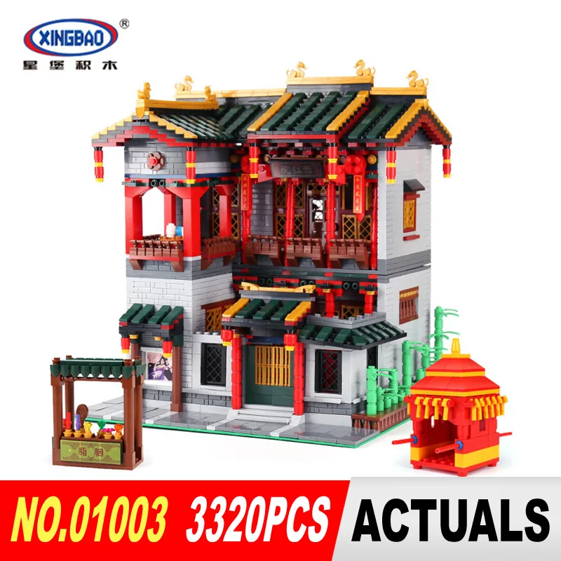 

XingBao 01003 3320Pcs Chinese Architecture Set Creative MOC Series Children Educational Building Blocks Bricks Toys Model Gifts