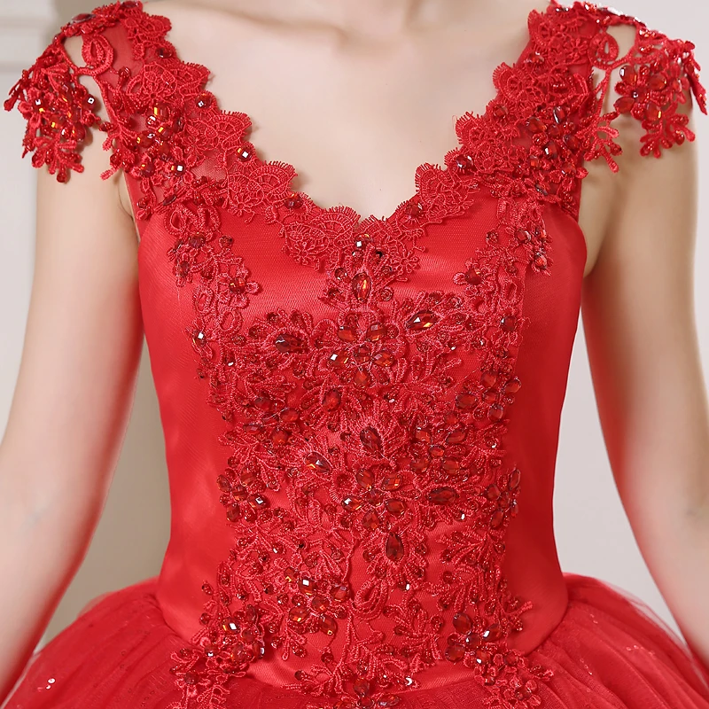 Новое поступление года; ; красные свадебные платья принцессы; vestidos De Novia; свадебные бальные платья без рукавов; свадебные платья; HS159