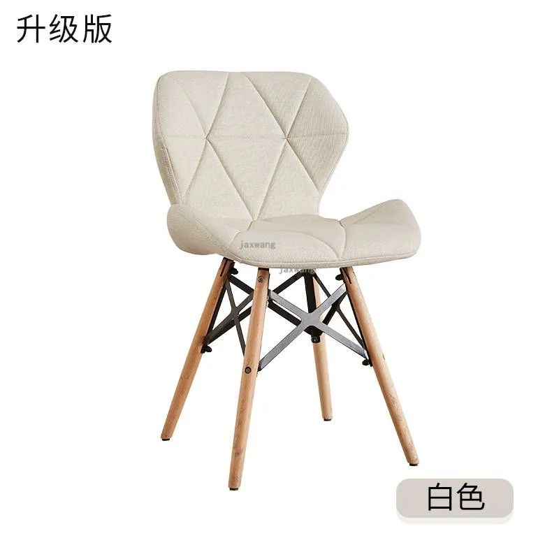 Современный минималистичный белый стул креативный офисный стул домашний компьютерный стул для учебы спинка взрослый скандинавский обеденный стул - Цвет: P