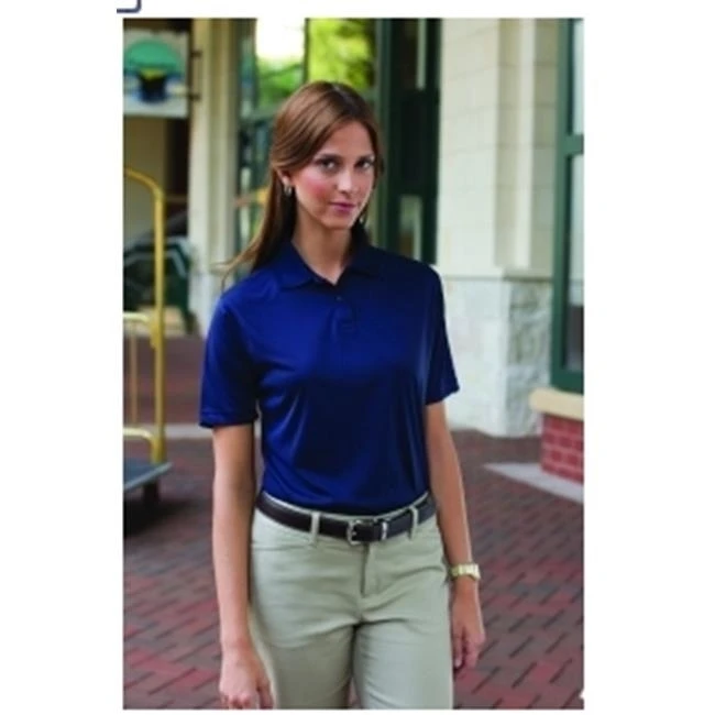 Whispering Pines Sportwear 361 Womens 100 Percent Polyester Performance Polo Shirt Navy 2XL