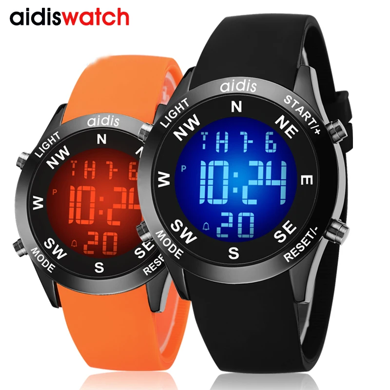

2019 addies fashion korea style waterproof sport watch jelly-like quartz luminous casual wristwatch men's watch