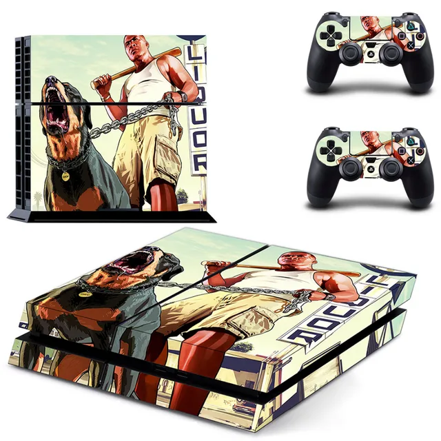 Grand Theft Auto GTA 5 PS4 Sticker Play station 4 Skin PS 4 Sticker Decal  Cover For PlayStation 4 PS4 Console & Controller Skins