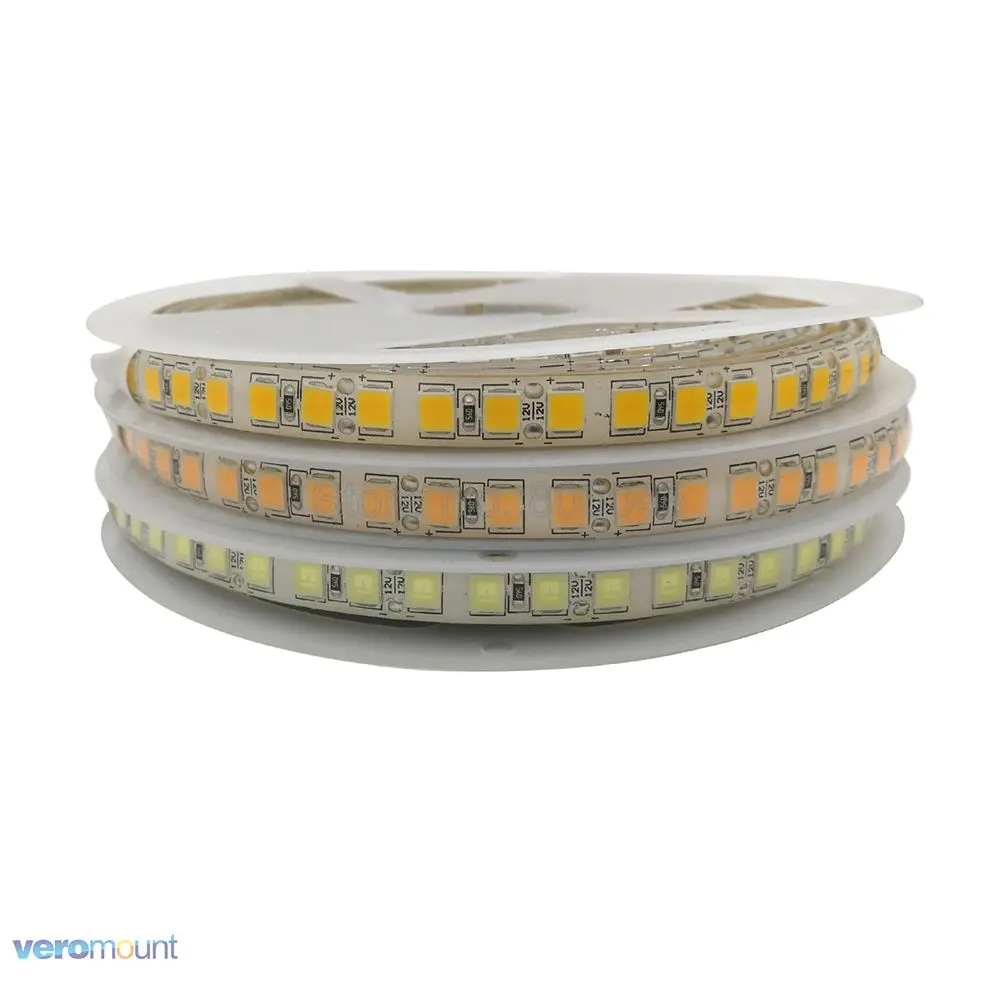 

DC12V 5054 LED Strip 120LED/M 5M Flexible Tape Light Warm White Cold White Ice Blue Pink Golden Yellow Single Row Strip 10mm PCB