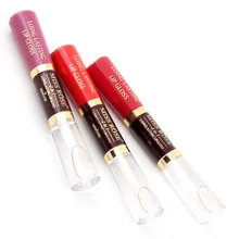 12 шт./набор блеск для губ матовый набор водостойкая стойкая жидкая помада масло для губ увлажняющий 2 в 1 Макияж губ Miss Rose