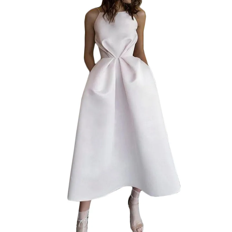 

2019 Summer Women Long Dress Sleeveless Bandage Backless Elegant Party Dress Vestidos Sexy Dress